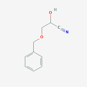 molecular formula C10H11NO2 B14335153 3-(Benzyloxy)-2-hydroxypropanenitrile CAS No. 102629-92-5