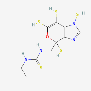 4-(N-Isopropylthiocarbamoylaminomethyl)-1(3),4,6,7-tetrahydro-1(3)H-thiopyrano(3,4-d)imidazole