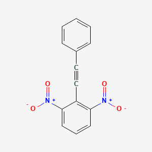 molecular formula C14H8N2O4 B14335176 Benzene, 1,3-dinitro-2-(phenylethynyl)- CAS No. 98751-34-9