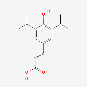 3-[4-Hydroxy-3,5-di(propan-2-yl)phenyl]prop-2-enoic acid