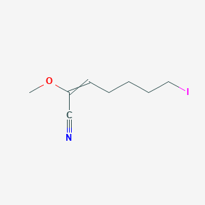 molecular formula C8H12INO B14335187 7-Iodo-2-methoxyhept-2-enenitrile CAS No. 108920-01-0