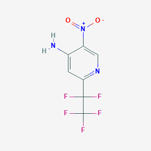 5-Nitro-2-(pentafluoroethyl)pyridin-4-amine