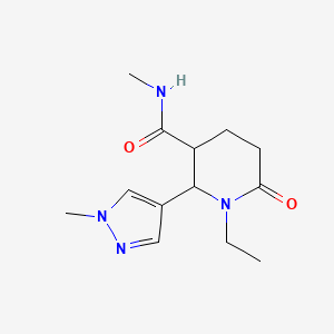1-ethyl-N-methyl-2-(1-methyl-1H-pyrazol-4-yl)-6-oxopiperidine-3-carboxamide