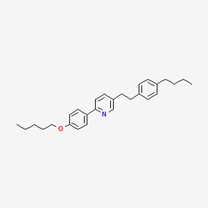 5-[2-(4-Butylphenyl)ethyl]-2-[4-(pentyloxy)phenyl]pyridine