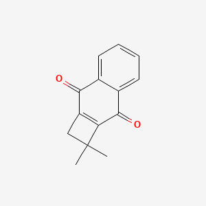 molecular formula C14H12O2 B14335255 1,1-Dimethyl-1,2-dihydrocyclobuta[b]naphthalene-3,8-dione CAS No. 106261-76-1