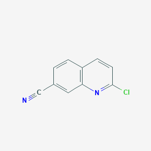 molecular formula C10H5ClN2 B1433528 2-Chloroquinoline-7-carbonitrile CAS No. 1352443-52-7