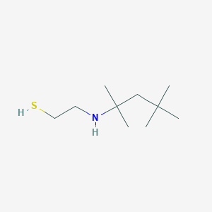 molecular formula C10H23NS B14335340 2-[(2,4,4-Trimethylpentan-2-yl)amino]ethane-1-thiol CAS No. 111709-61-6