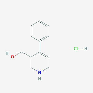 (4-Phenyl-1,2,3,6-tetrahydropyridin-3-yl)methanol;hydrochloride