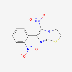 Imidazo(2,1-b)thiazole, 2,3-dihydro-5-nitro-6-(nitrophenyl)-