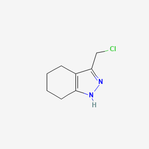 molecular formula C8H11ClN2 B1433541 3-(氯甲基)-4,5,6,7-四氢-1H-吲唑 CAS No. 807287-45-2