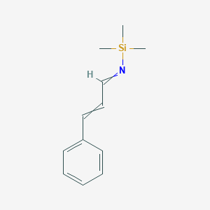 molecular formula C12H17NSi B14335442 3-Phenyl-N-(trimethylsilyl)prop-2-en-1-imine CAS No. 96735-58-9