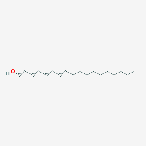 molecular formula C18H30O B14335453 Octadeca-1,3,5,7-tetraen-1-OL CAS No. 97992-35-3