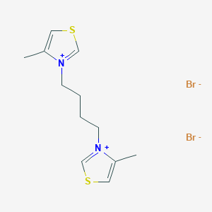 molecular formula C12H18Br2N2S2 B14335460 3,3'-(Butane-1,4-diyl)bis(4-methyl-1,3-thiazol-3-ium) dibromide CAS No. 97745-74-9