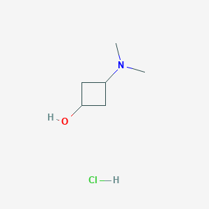 molecular formula C6H14ClNO B1433552 3-(Dimethylamino)cyclobutanol hydrochloride CAS No. 1955558-19-6