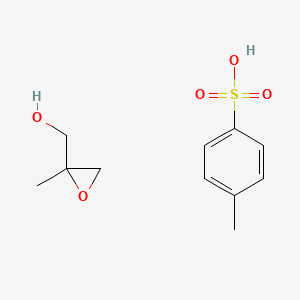 molecular formula C11H16O5S B14335529 4-Methylbenzenesulfonic acid;(2-methyloxiran-2-yl)methanol CAS No. 106948-07-6