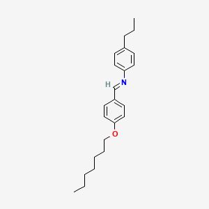 (E)-1-[4-(Heptyloxy)phenyl]-N-(4-propylphenyl)methanimine