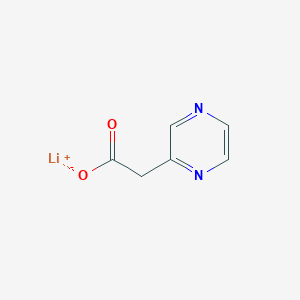 molecular formula C6H5LiN2O2 B1433560 Lithium 2-(pyrazin-2-yl)acetate CAS No. 1803601-33-3