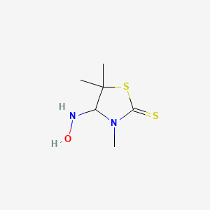 2-Thiazolidinethione, 4-(hydroxyamino)-3,5,5-trimethyl-