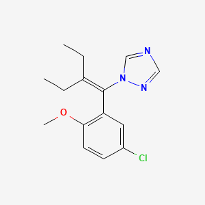 1H-1,2,4-Triazole, 1-[1-(5-chloro-2-methoxyphenyl)-2-ethyl-1-butenyl]-