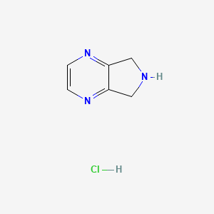 B1433569 6,7-Dihydro-5H-pyrrolo[3,4-b]pyrazine Hydrochloride CAS No. 1255099-34-3