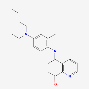 (5E)-5-({4-[Butyl(ethyl)amino]-2-methylphenyl}imino)quinolin-8(5H)-one