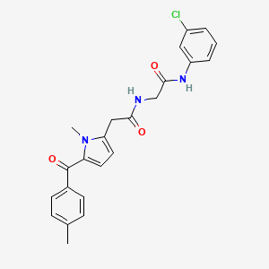 N-(2-((3-Chlorophenyl)amino)-2-oxoethyl)-1-methyl-5-(4-methylbenzoyl)-1H-pyrrole-2-acetamide