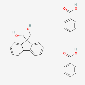 Benzoic acid;[9-(hydroxymethyl)fluoren-9-yl]methanol