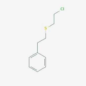 Benzene, [2-[(2-chloroethyl)thio]ethyl]-