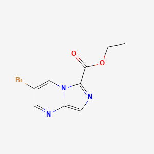 molecular formula C9H8BrN3O2 B1433589 3-溴咪唑并[1,5-a]嘧啶-6-羧酸乙酯 CAS No. 1795534-02-9