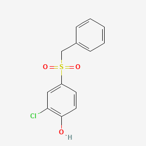 2-Chloro-4-(phenylmethanesulfonyl)phenol