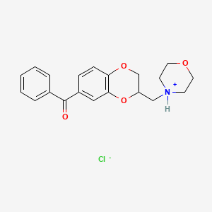 1,4-Benzodioxan, 7-benzoyl-2-(morpholinomethyl)-, hydrochloride