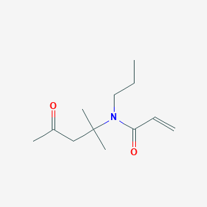 N-(2-Methyl-4-oxopentan-2-YL)-N-propylprop-2-enamide