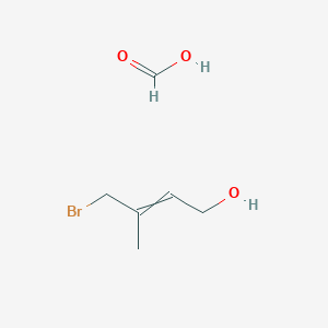 4-Bromo-3-methylbut-2-en-1-ol;formic acid