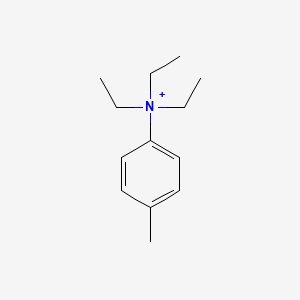 molecular formula C13H22N+ B14336005 Benzenaminium, N,N,N-triethyl-4-methyl- CAS No. 106409-51-2