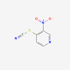 molecular formula C6H3N3O2S B14336007 Thiocyanic acid, 3-nitro-4-pyridinyl ester CAS No. 98130-83-7