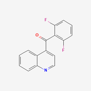 molecular formula C16H9F2NO B1433601 4-(2,6-Difluorobenzoyl)quinoline CAS No. 1706444-33-8