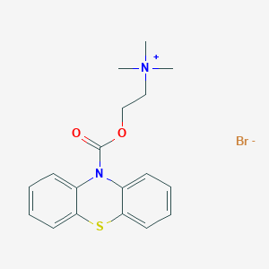 Choline bromide, phenothiazine-10-carboxylate