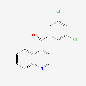 molecular formula C16H9Cl2NO B1433602 4-(3,5-Dichlorobenzoyl)quinoline CAS No. 1706436-27-2