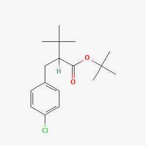 Tert-butyl 2-[(4-chlorophenyl)methyl]-3,3-dimethylbutanoate