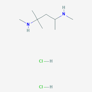 molecular formula C8H22Cl2N2 B1433606 二盐酸甲基[2-甲基-4-(甲基氨基)戊-2-基]胺 CAS No. 1803597-86-5