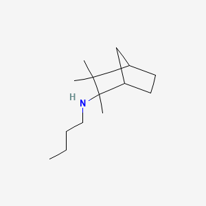 molecular formula C14H27N B14336121 N-Butyl-2,3,3-trimethyl-2-norbornanamine CAS No. 100913-09-5