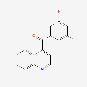 molecular formula C16H9F2NO B1433613 4-(3,5-Difluorobenzoyl)quinoline CAS No. 1706462-95-4