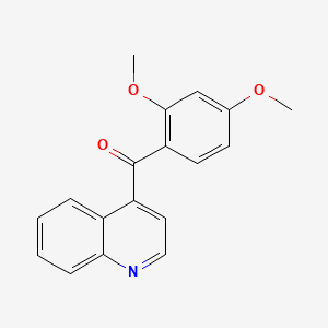 molecular formula C18H15NO3 B1433614 4-(2,4-二甲氧基苯甲酰)喹啉 CAS No. 1706436-30-7