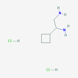 molecular formula C6H16Cl2N2 B1433623 1-环丁基乙烷-1,2-二胺二盐酸盐 CAS No. 1795492-82-8