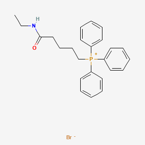 molecular formula C25H29BrNOP B1433624 (5-(Ethylamino)-5-oxopentyl)triphenylphosphonium bromide CAS No. 1201226-16-5