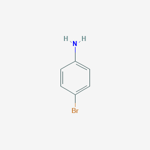 molecular formula C6H6BrN<br>BrC6H4NH2<br>C6H6BrN B143363 4-溴苯胺 CAS No. 106-40-1