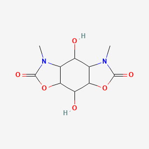 2,8-dihydroxy-6,10-dimethyl-4,12-dioxa-6,10-diazatricyclo[7.3.0.03,7]dodecane-5,11-dione