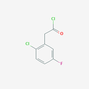 molecular formula C8H5Cl2FO B1433636 2-氯-5-氟苯乙酰氯 CAS No. 1175028-47-3
