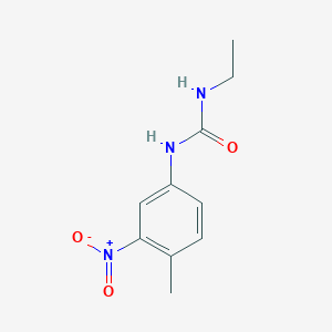 molecular formula C10H13N3O3 B1433651 3-Ethyl-1-(4-methyl-3-nitrophenyl)urea CAS No. 1600601-53-3