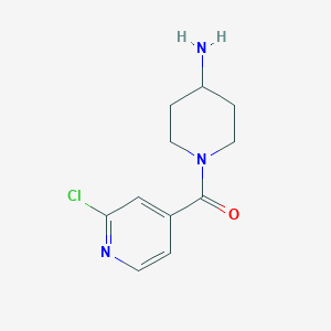 molecular formula C11H14ClN3O B1433665 1-(2-Chloroisonicotinoyl)piperidin-4-amine CAS No. 1027011-05-7